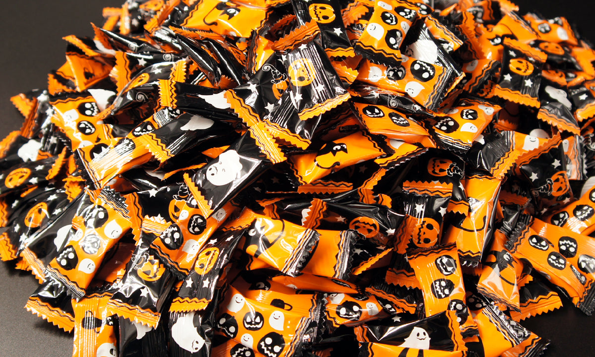 ハロウィン5センチパッチンピン☆キャンディおばけ☆オレンジ ハロウィン5センチパッチンピン☆キャンディおばけ☆オレンジ