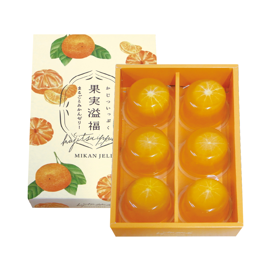果実溢福 まるごとみかんゼリー 6個 - 【公式】栄光堂ショップ