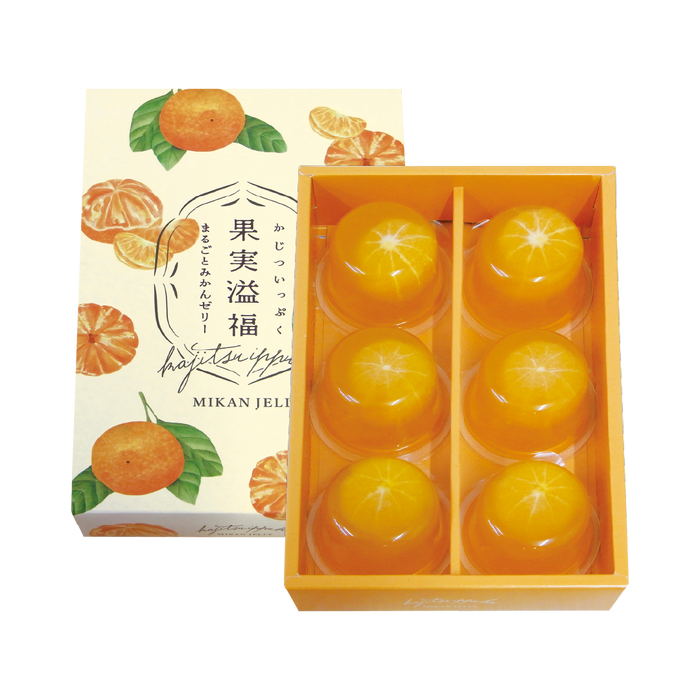 果実溢福 まるごとみかんゼリー 6個 - 【公式】栄光堂ショップ 果実溢福 まるごとみかんゼリー 6個 - 【公式】栄光堂ショップ